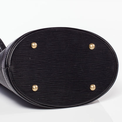 Louis Vuitton Epi Petit Bucket 23 Black 5 of 8