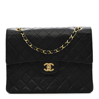 Chanel Lambskin Quilted Medium Double Flap Black 1 of 16