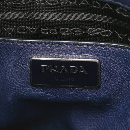 Prada Glace Calf Twin Pocket Tote Baltico 6 of 12