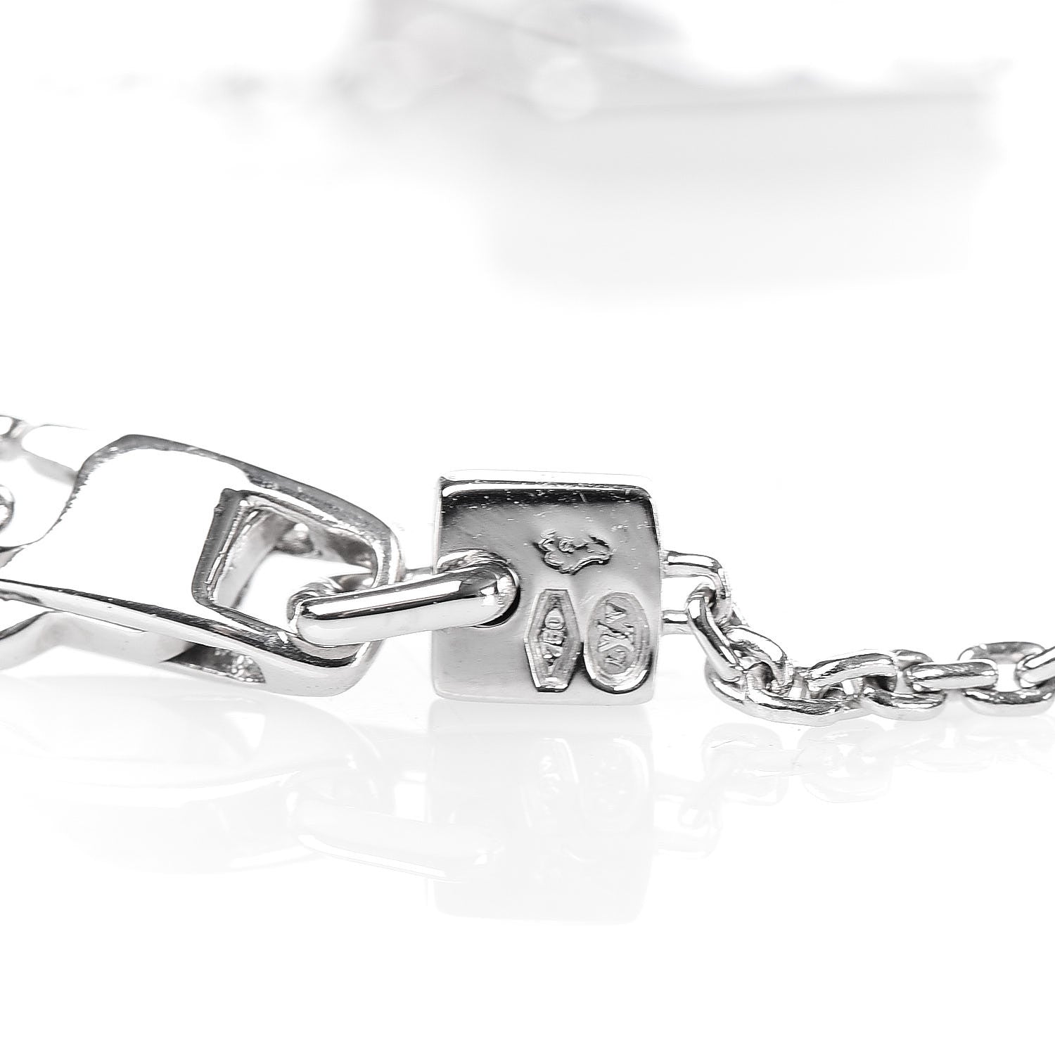 Louis Vuitton 18K White Gold Monogram Bracelet 5 of 5