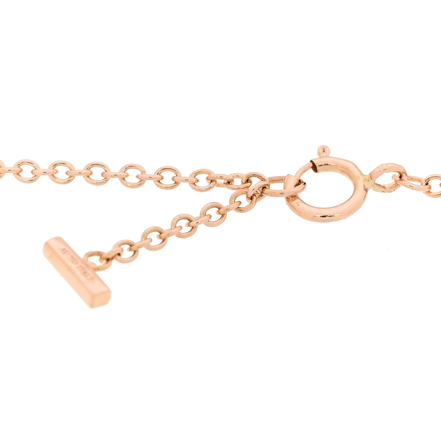 18K Rose Gold T Smile Bracelet