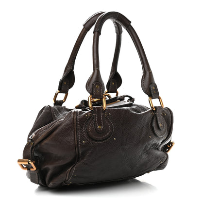 Chloe Calfskin Paddington Front Pocket Tote Chocolate 3 of 10