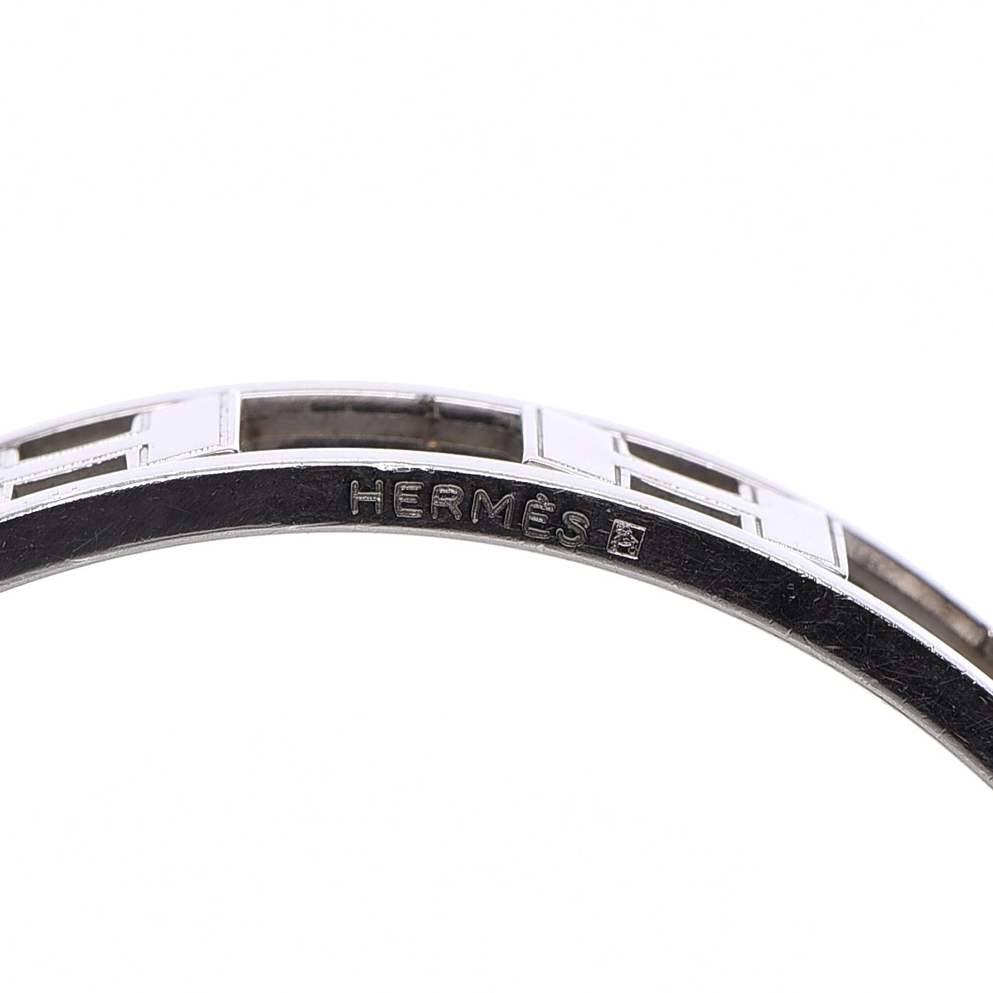 Palladium Enamel Reversible H Bracelet
