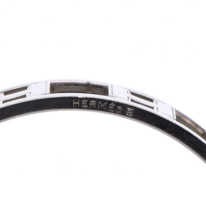 Hermes Palladium Enamel Reversible H Bracelet 4 of 6