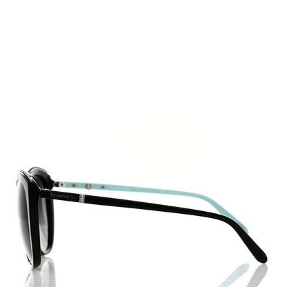 Tiffany Acetate Metal Cat Eye Sunglasses TF4134 Black Blue 3 of 8