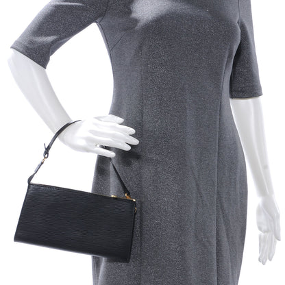 Louis Vuitton Epi Pochette Accessories 24 Black 2 of 7