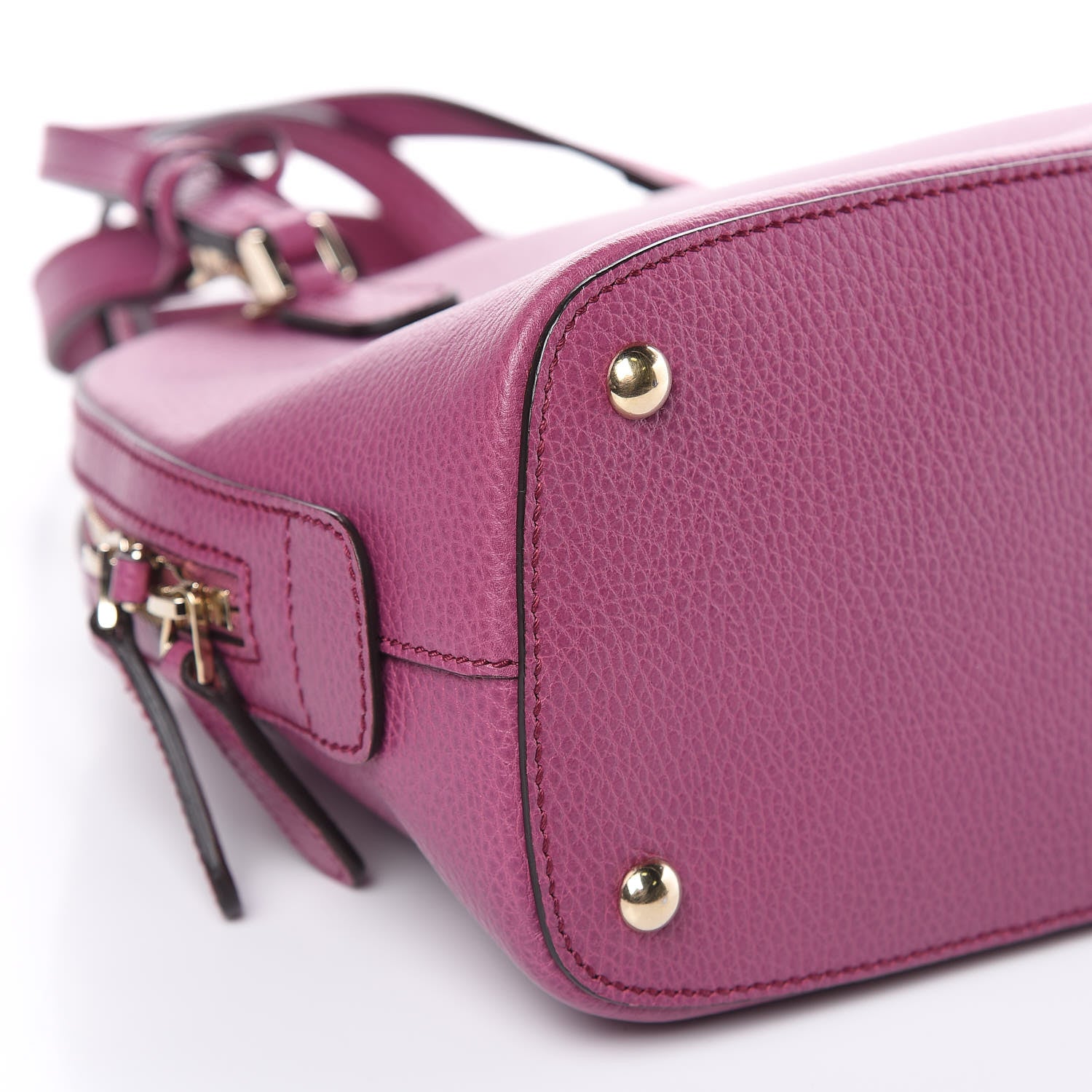 Gucci Dollar Calfskin Dome Bag Purple 9 of 11