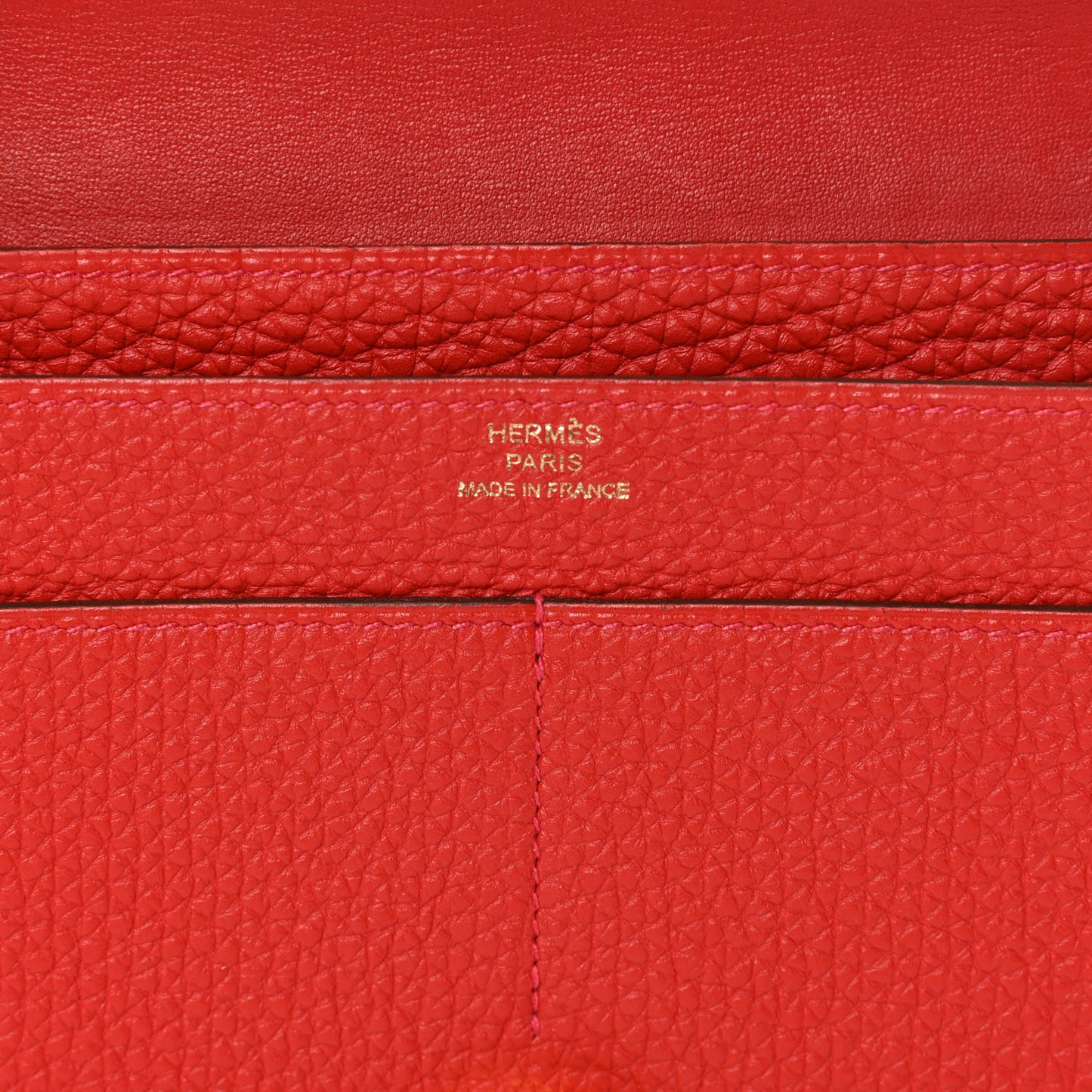 Togo Dogon Duo Wallet Rouge Casaque