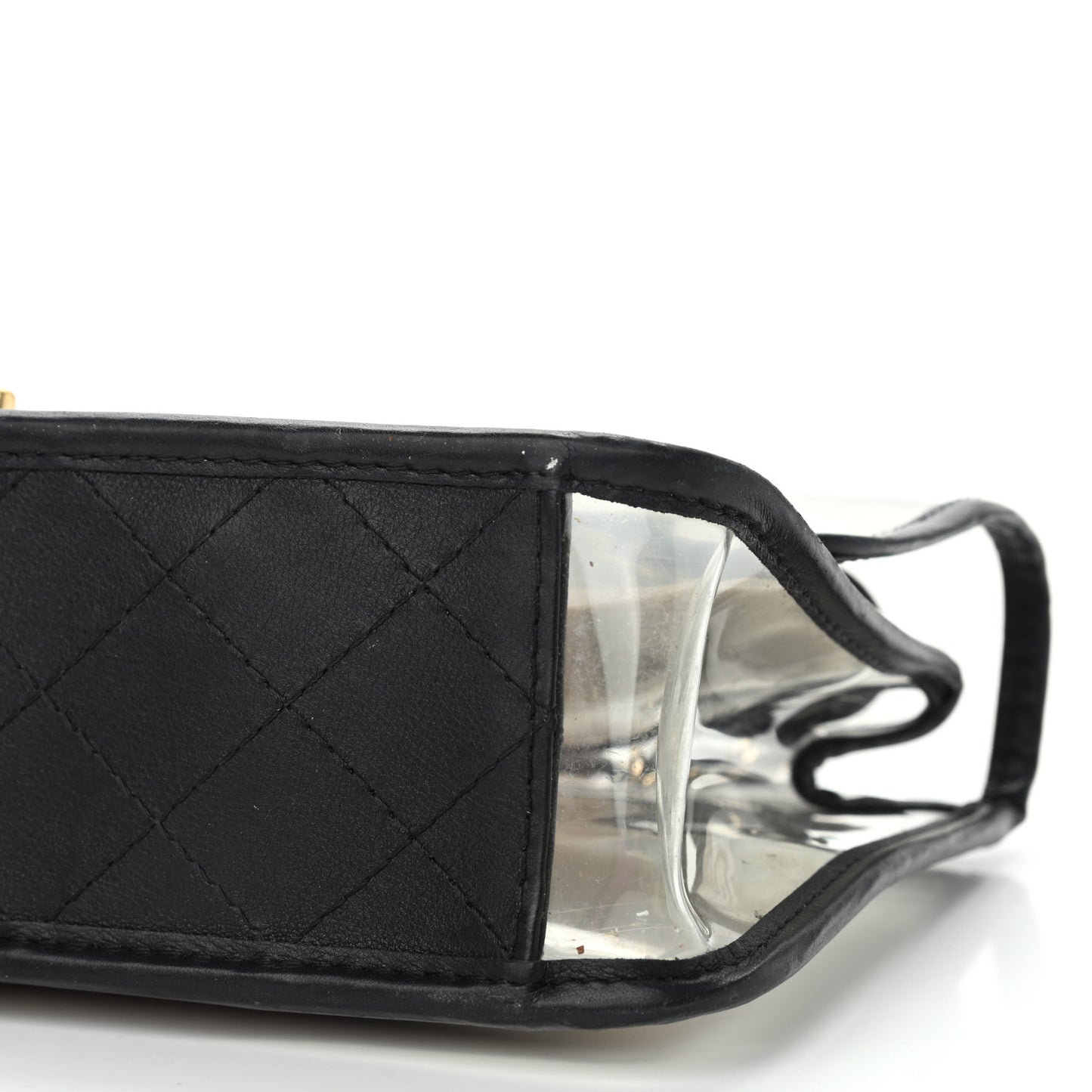 Lambskin PVC Medium Coco Sand Flap Black