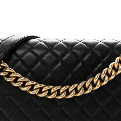 Chanel Lambskin Quilted Large Boy Flap Black 8 of 10