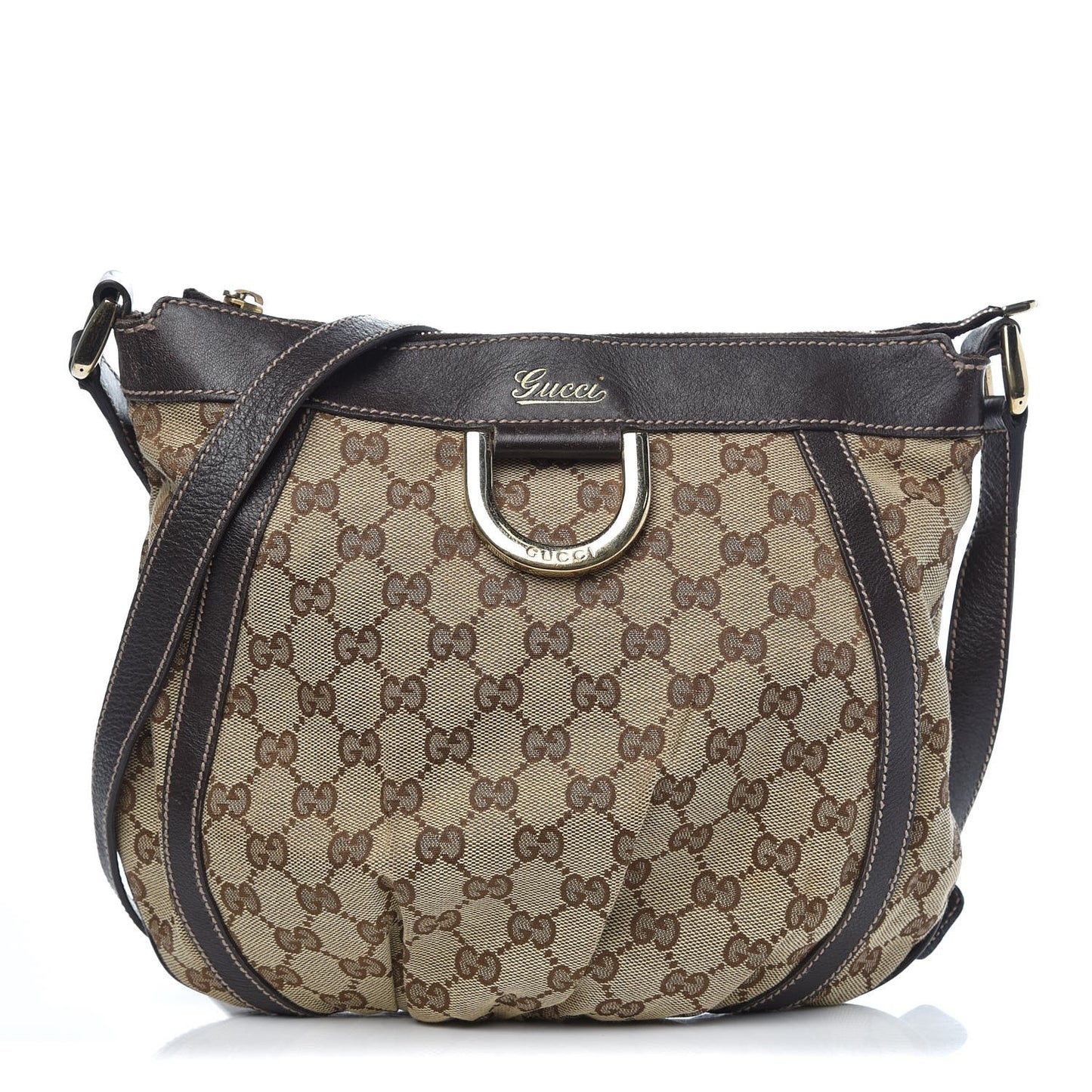 Monogram Small D Gold Ring Messenger Dark Brown