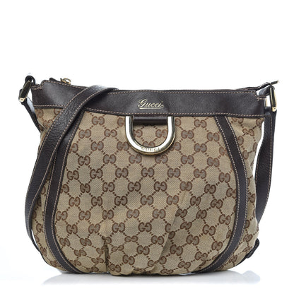 Gucci Monogram Small D Gold Ring Messenger Dark Brown 1 of 12