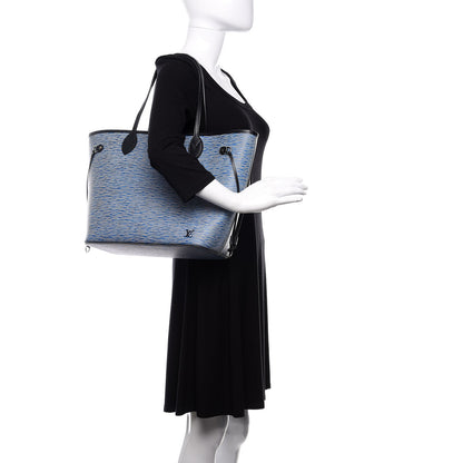 Louis Vuitton Epi Neverfull MM Denim Light 2 of 10