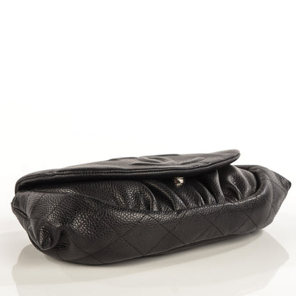 Chanel Caviar Half Moon Wallet On Chain WOC Black 4 of 9