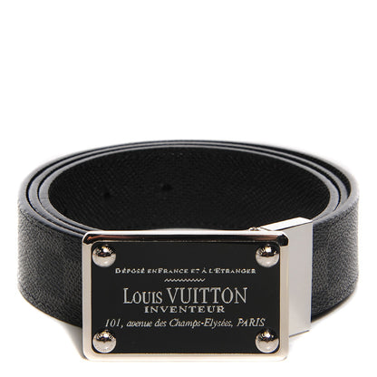 Louis Vuitton Damier Graphite 35mm LV Inventeur Reversible Belt 100 40 1 of 5