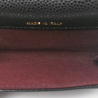 Chanel Caviar Quilted Flap Card Holder Wallet Black 5 of 11