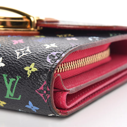 Louis Vuitton Monogram Multicolor Joey Wallet Black Grenade 9 of 12
