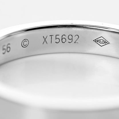 Cartier Platinum 3mm C De Wedding Band Ring 56 7.5 4 of 5