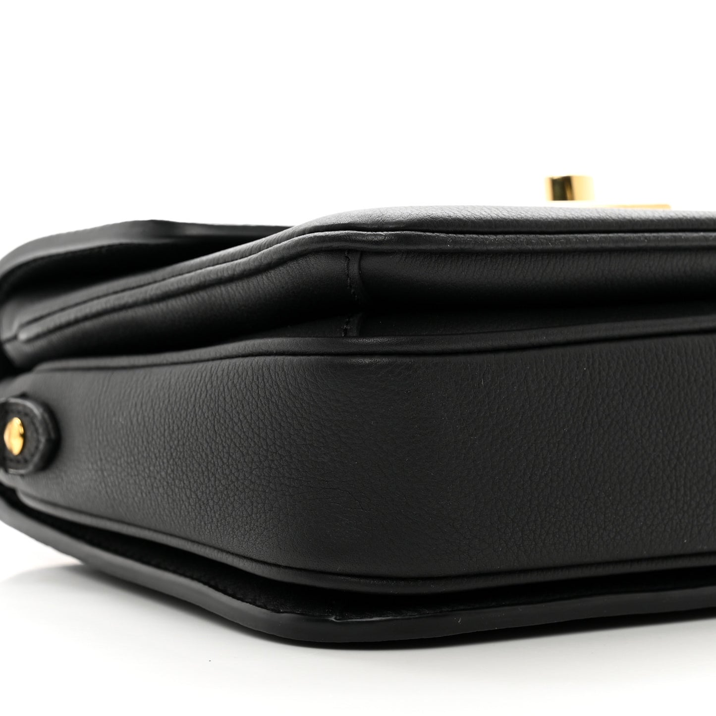 Grained Calfskin Lockme Oxford Black
