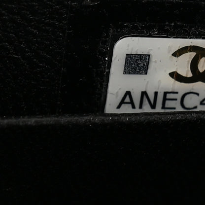 Chanel Lambskin Enamel Quilted Mini Top Handle Flap Black 7 of 11