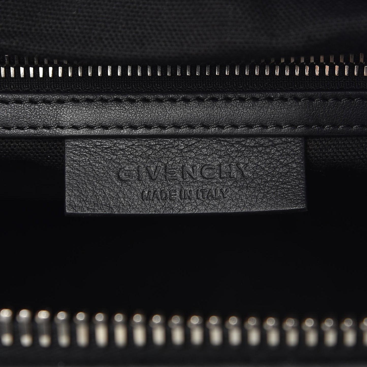 Calfskin Suede Small Studded Chevron Antigona Black