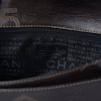 Chanel Calfskin Graffiti Flap Brown 8 of 10