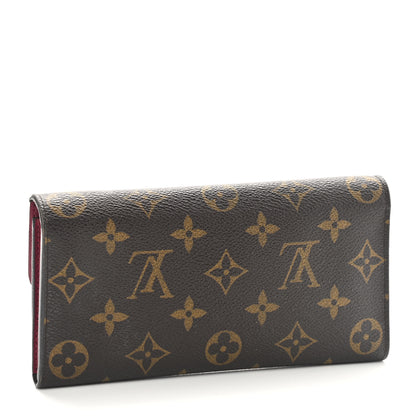 Louis Vuitton Monogram Emilie Wallet Fuchsia 2 of 5