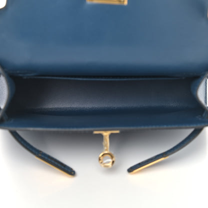 Hermes Epsom Mini Kelly Sellier 20 Deep Blue 5 of 11