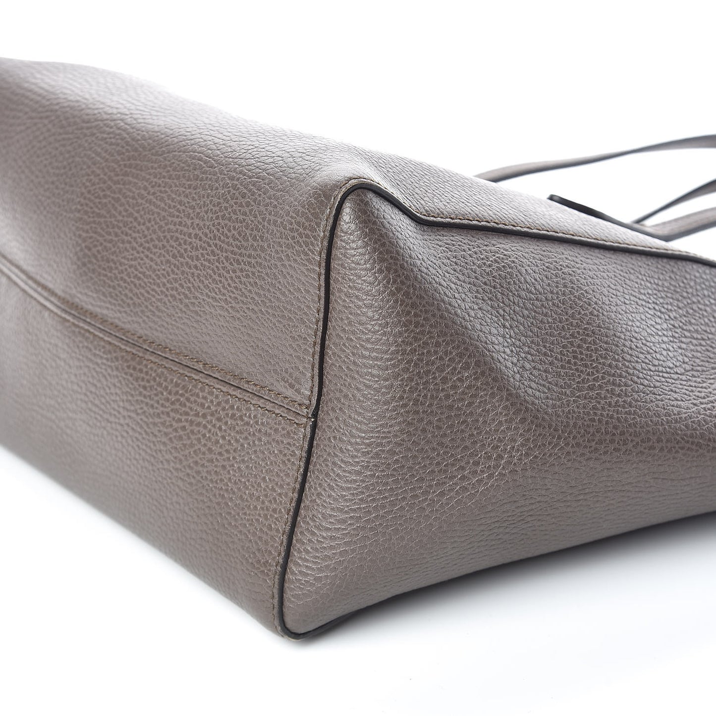 Dollar Calfskin Small Swing Tote Grey Field Soft Pink