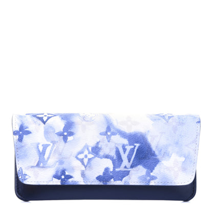 Louis Vuitton Monogram Watercolor Woody Glasses Case Blue 1 of 9