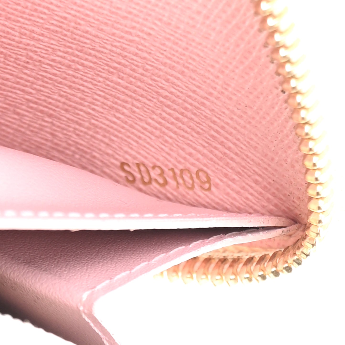 Damier Azur Clemence Wallet Rose Ballerine