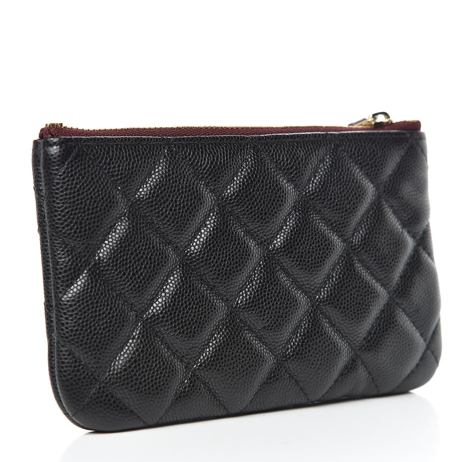 Chanel Caviar Quilted Small Cosmetic Case Black 3 of 9