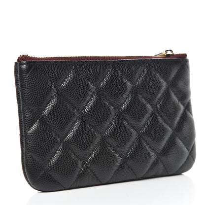 Chanel Caviar Quilted Small Cosmetic Case Black 3 of 9