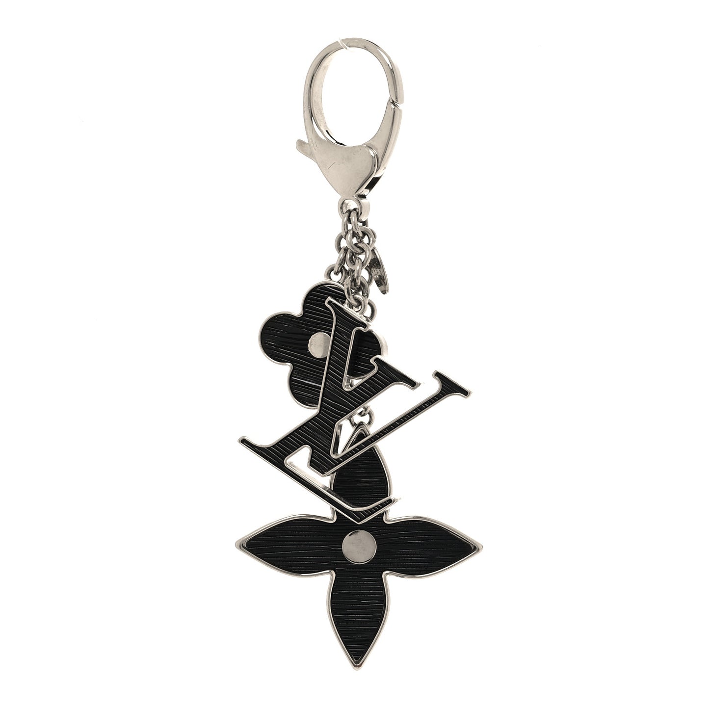 Electric Epi Fleur d'Epi Bag Charm Black