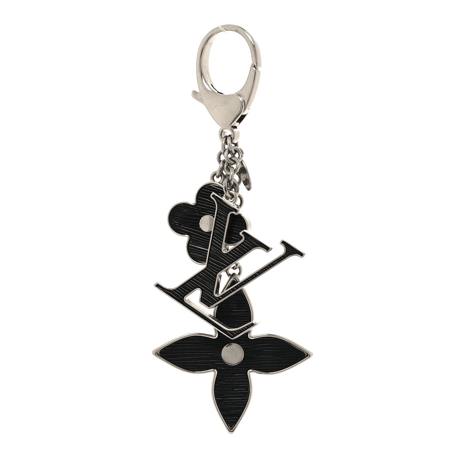 Louis Vuitton Electric Epi Fleur d'Epi Bag Charm Black 1 of 5