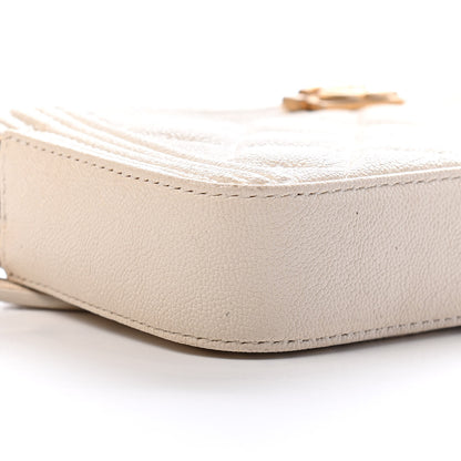 Chanel Caviar Quilted Small Boy Clutch With Chain White 9 of 10