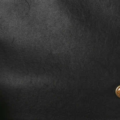 Chanel Lambskin Enamel Pearl Quilted Mini Charm Me Square Flap Black 7 of 11