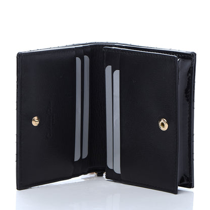 Christian Dior Patent Cannage Lady Dior Card Holder Black 5 of 10