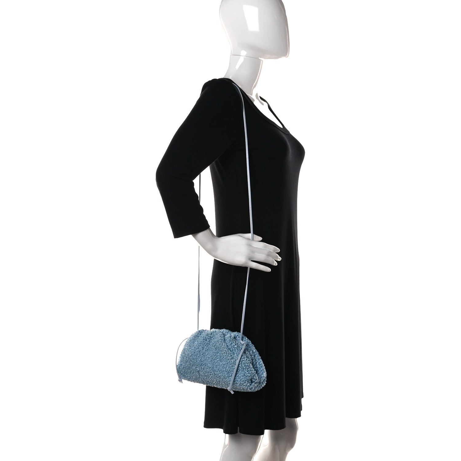 Bottega Veneta Boucle Curly Raffia The Mini Pouch Bubble 2 of 11