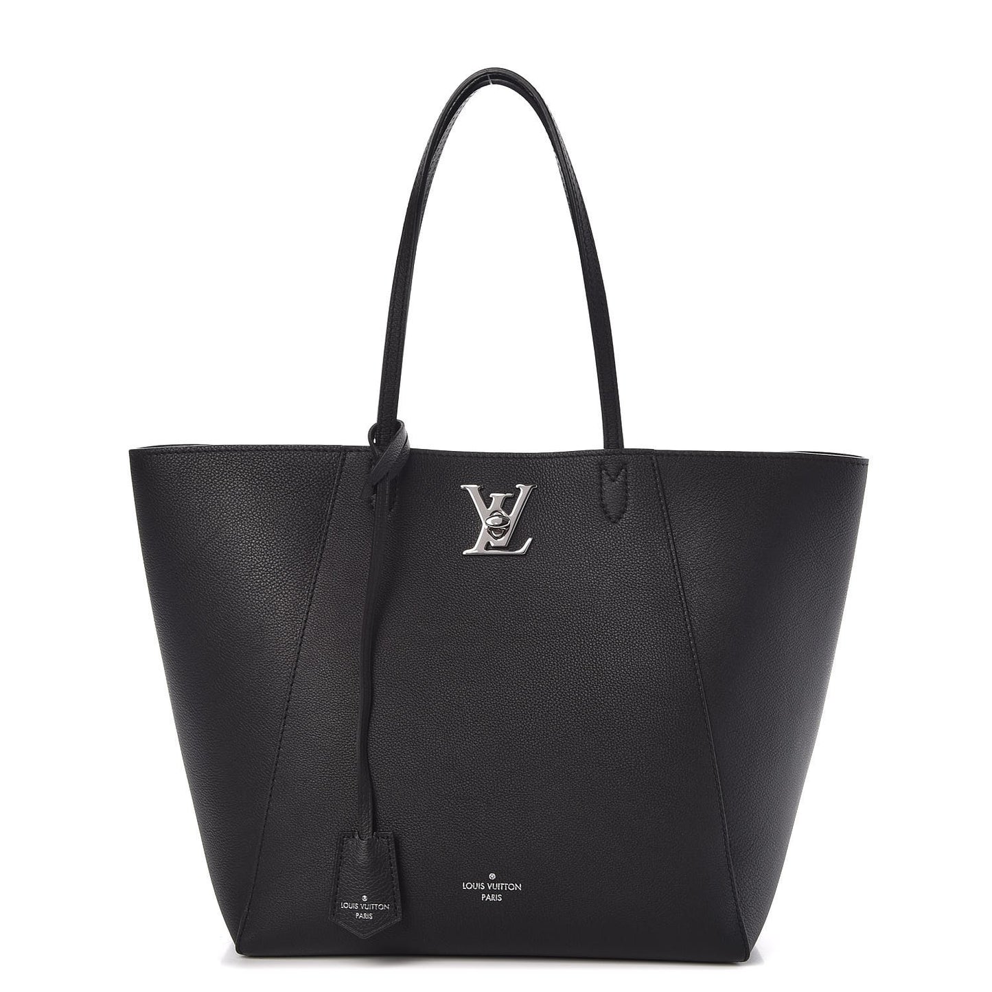 Calfskin Lockme Cabas Black