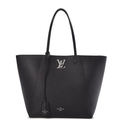 Louis Vuitton Calfskin Lockme Cabas Black 1 of 12