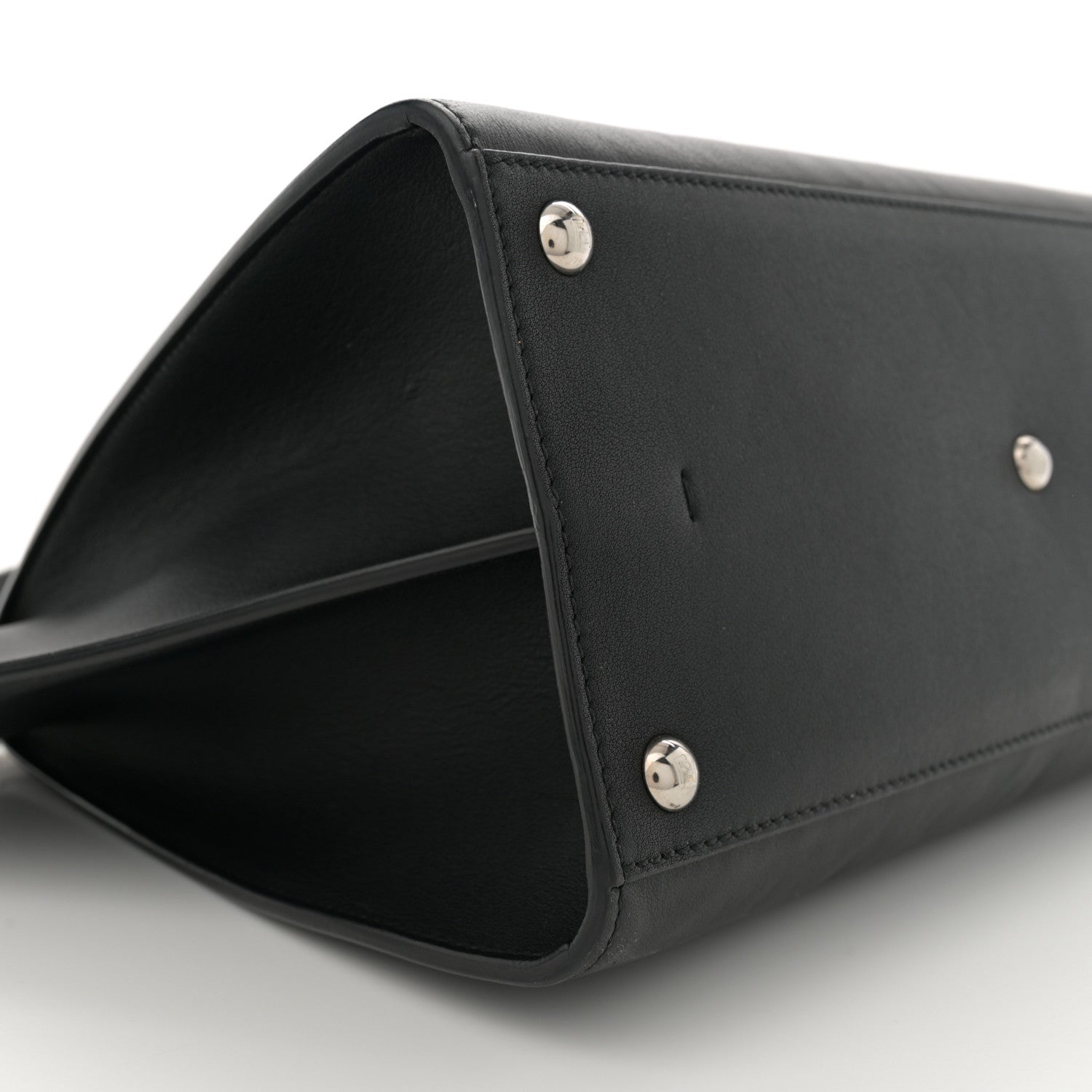 Fendi Vitello Dolce Shiny Nappa Petite 3Jours Tote Black 9 of 13