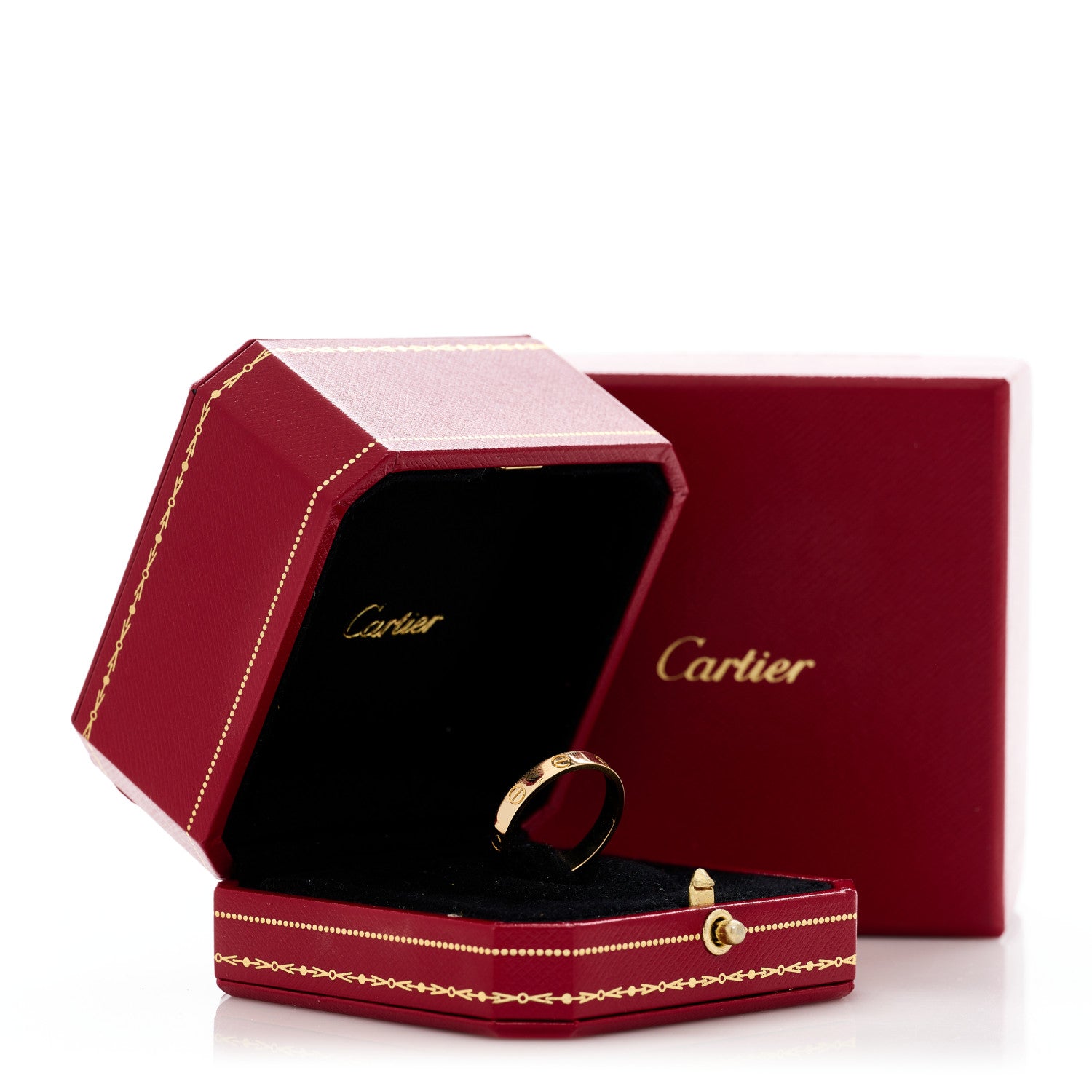 Cartier 18K Yellow Gold 3.5mm LOVE Wedding Band Ring 61 9.5 5 of 5