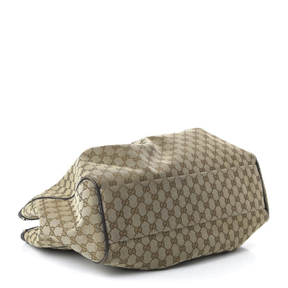 Gucci Monogram Dollar Calfskin Large Sukey Tote Beige Ebony Testa di Moro 4 of 11