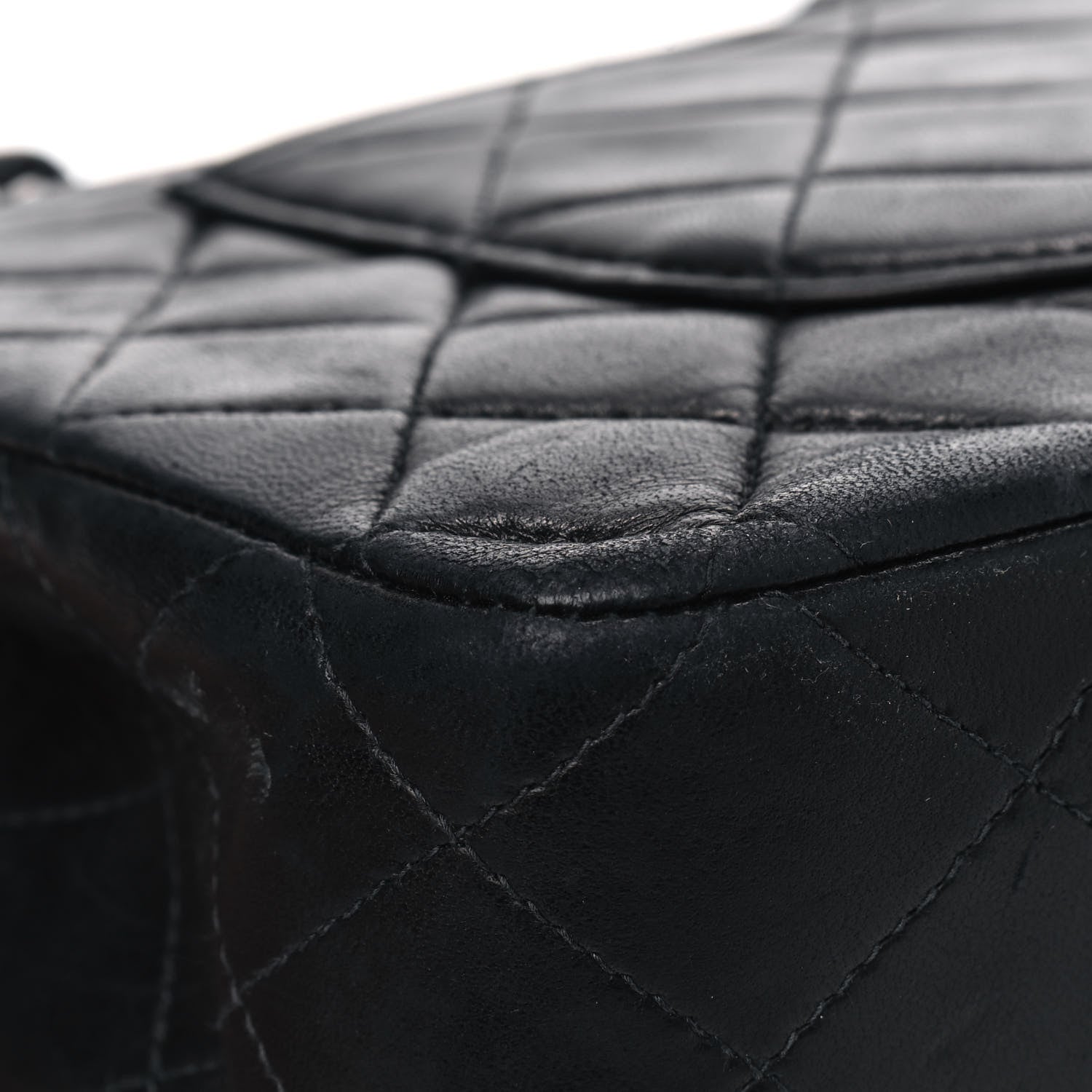 Chanel Lambskin Quilted Medium Double Flap Black 10 of 11