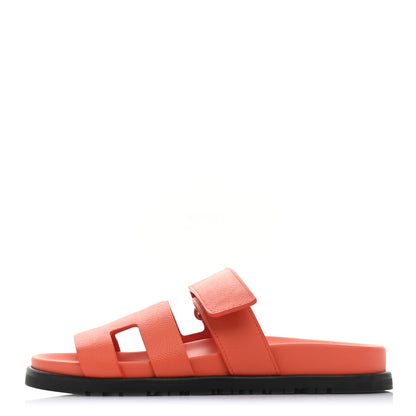 Hermes Epsom Womens Chypre Sandals 36 Rose Sorbert 1 of 9
