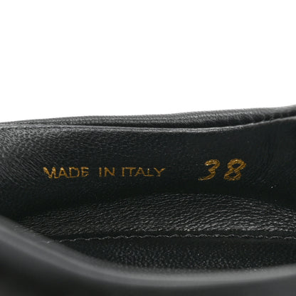 Prada Spazzolato Triangle Logo Pointed Toe 45mm Slingback Pumps 38 Black 8 of 9