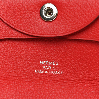 Hermes Evercolor Bastia Coin Purse Rouge Coeur 6 of 8