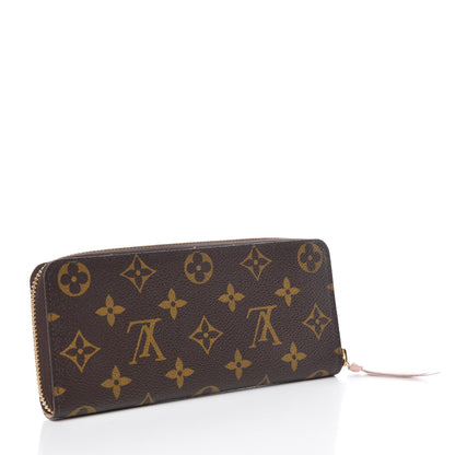 Louis Vuitton Monogram Clemence Wallet Rose Ballerine 3 of 13