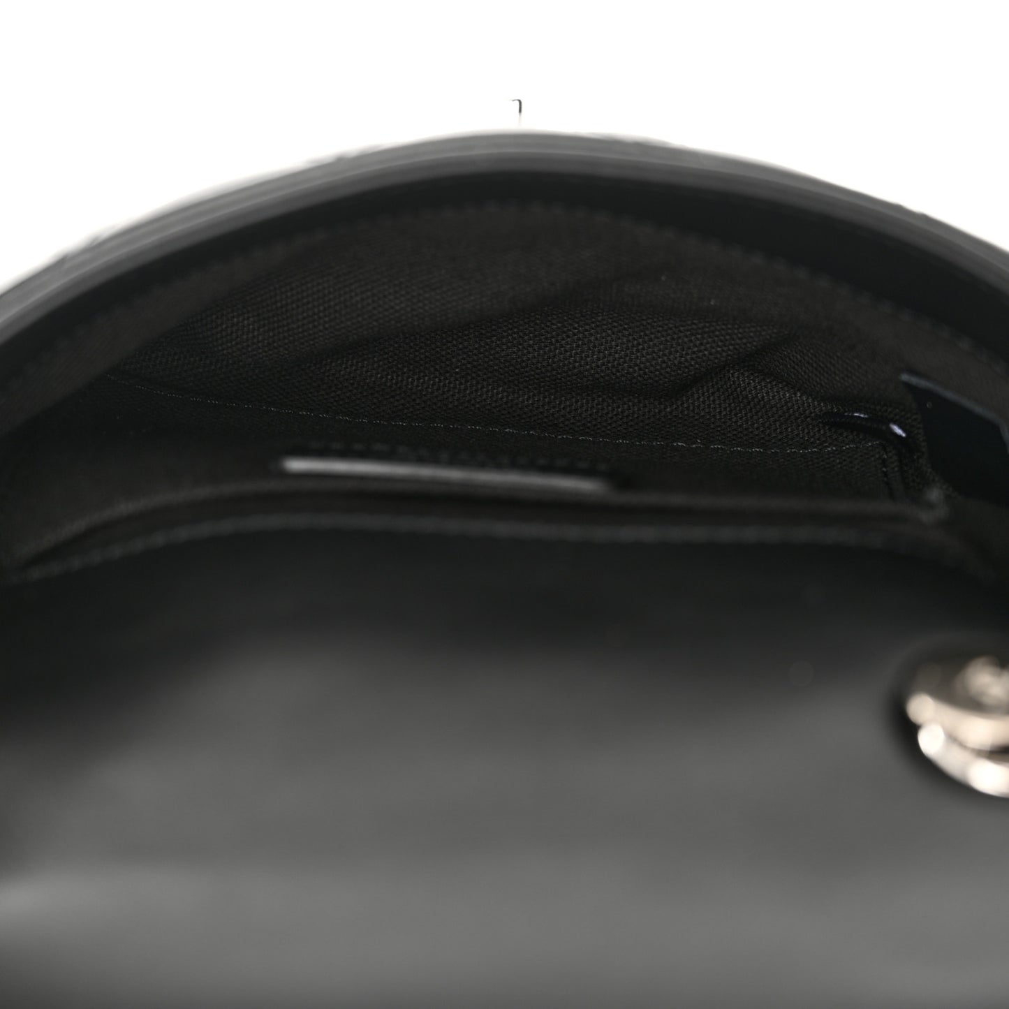 Calfskin Quilted CC Uniform Flap Belt Bag Black